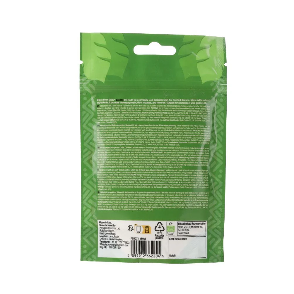 Blue River Lychee On Earth Gecko Diet 60g - Image 3
