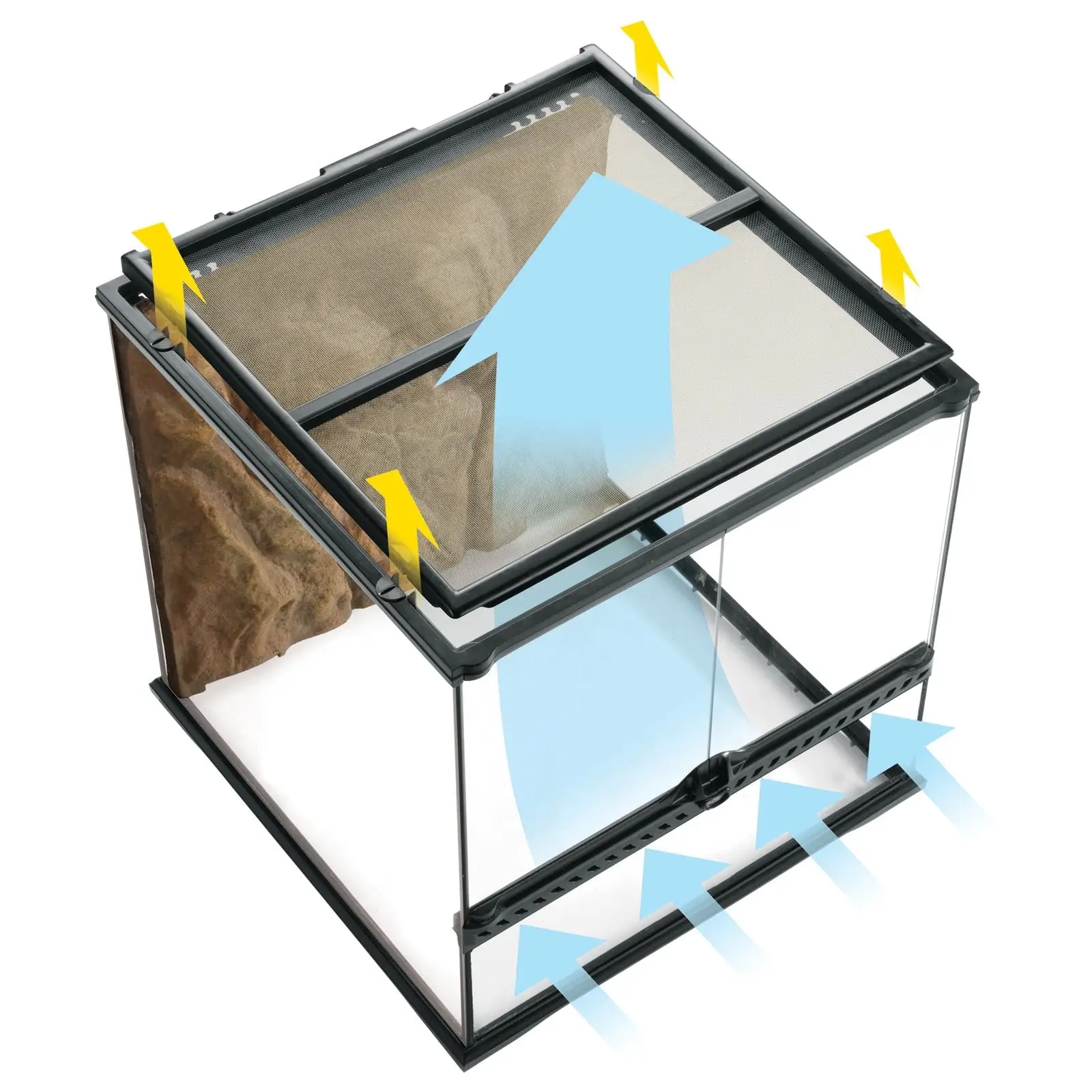 Exo Terra Glass Terrarium Large Wide - 90x45x45cm - Image 4