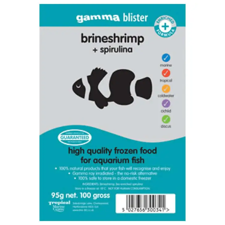 Gamma Frozen Blister Brineshrimp & Spirulina 95g