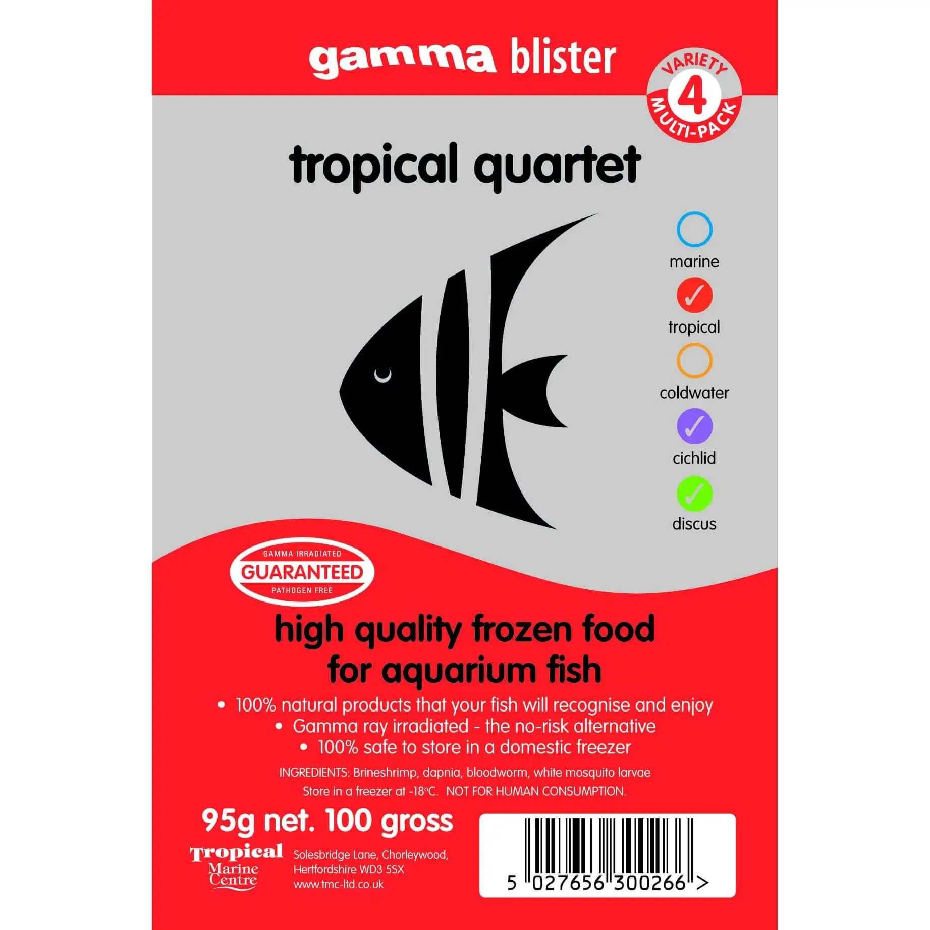 Gamma Frozen Blister Tropical Quartet 95g