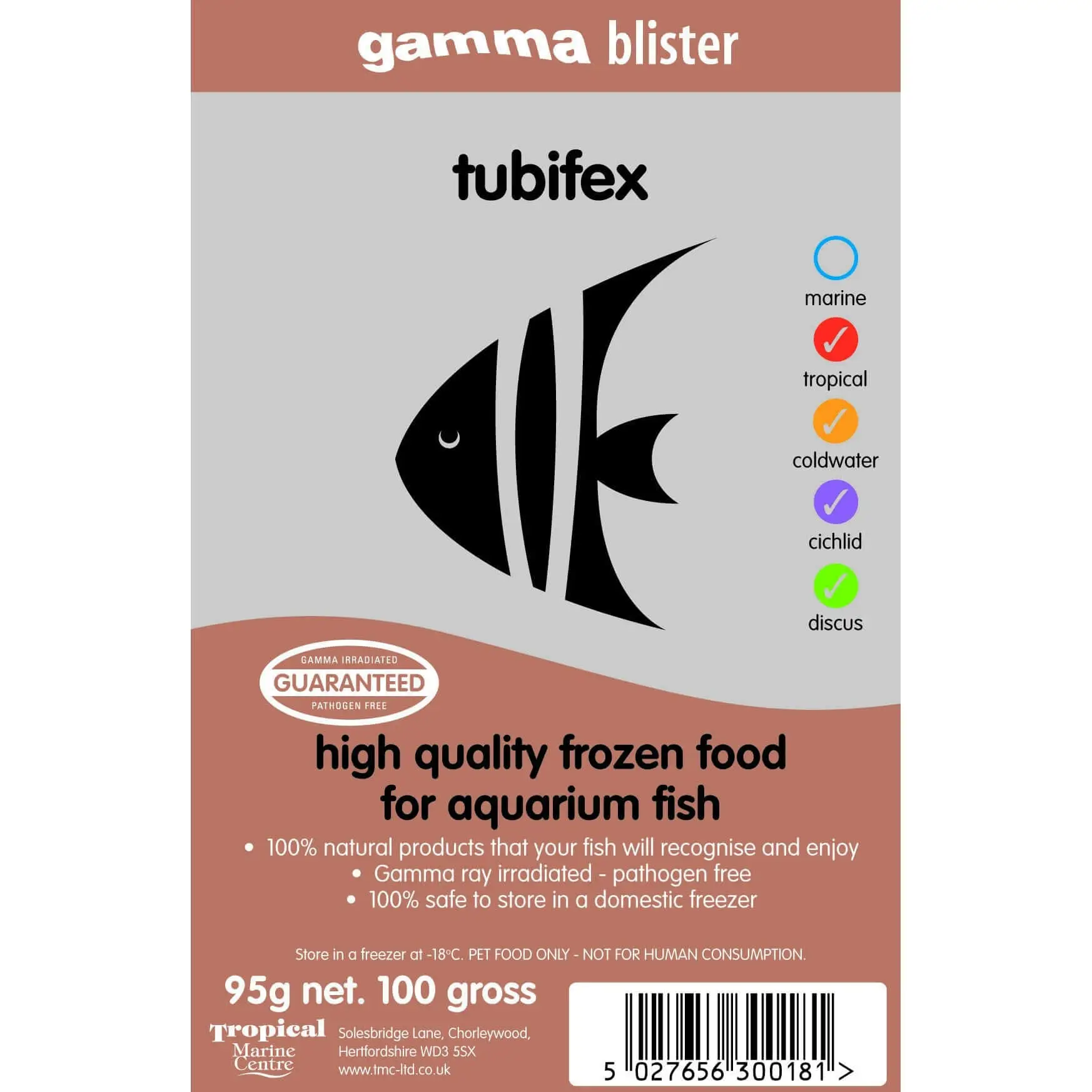 Gamma Frozen Blister Tubifex 95g
