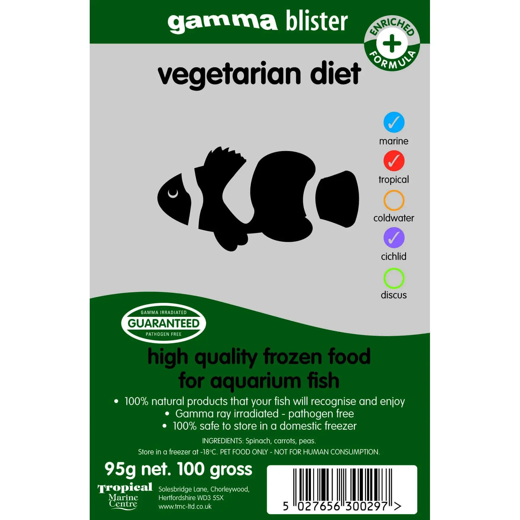 Gamma Frozen Blister Vegetarian Diet 95g