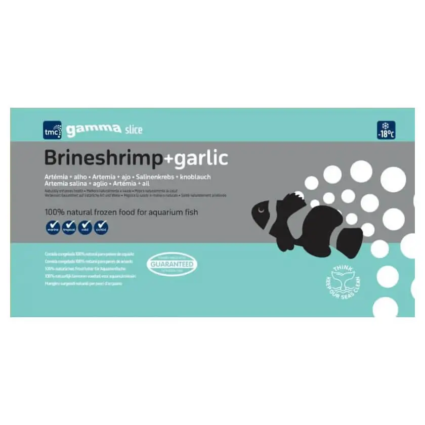 Gamma Frozen Slice Brineshrimp + Garlic 250g