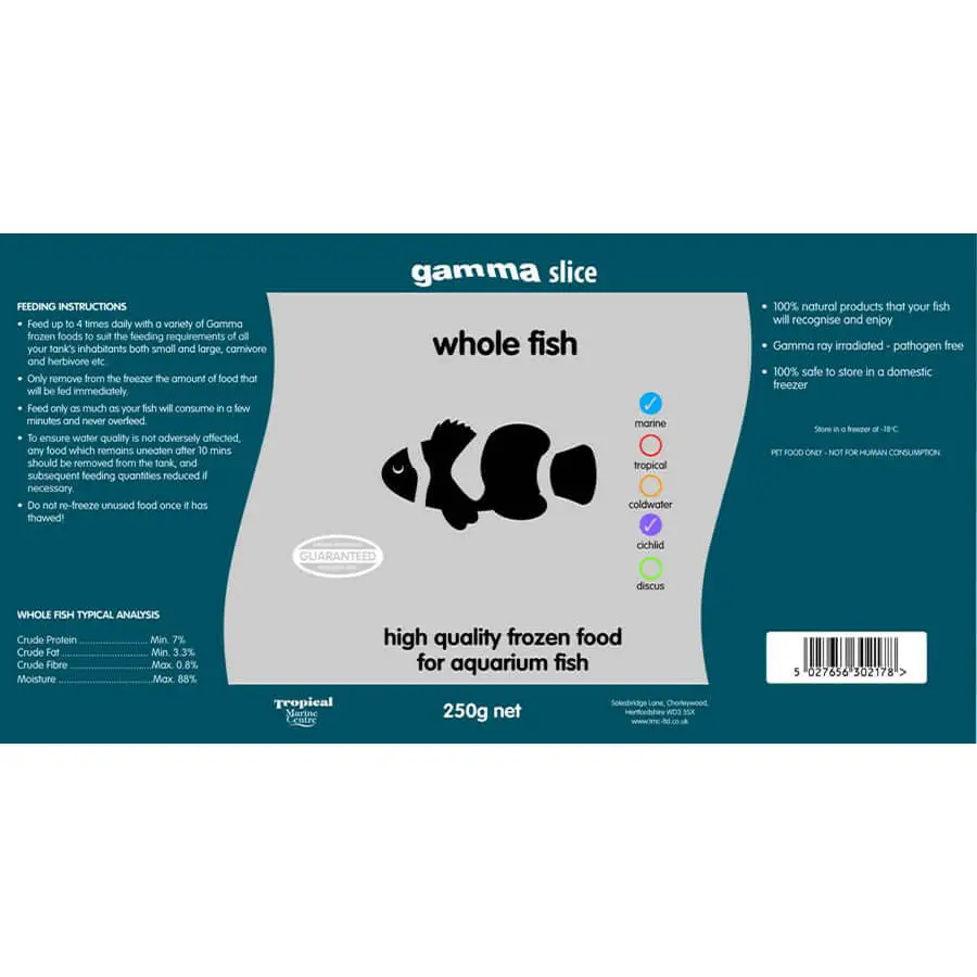 Gamma Frozen Slice Whole Fish 250g
