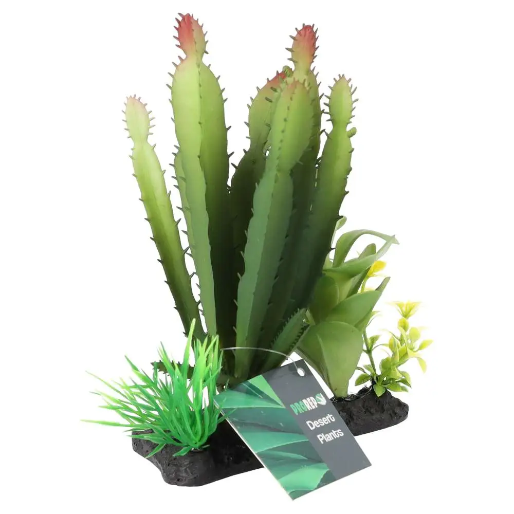 ProRep Artificial Euphorbia Plant on Log - Image 6