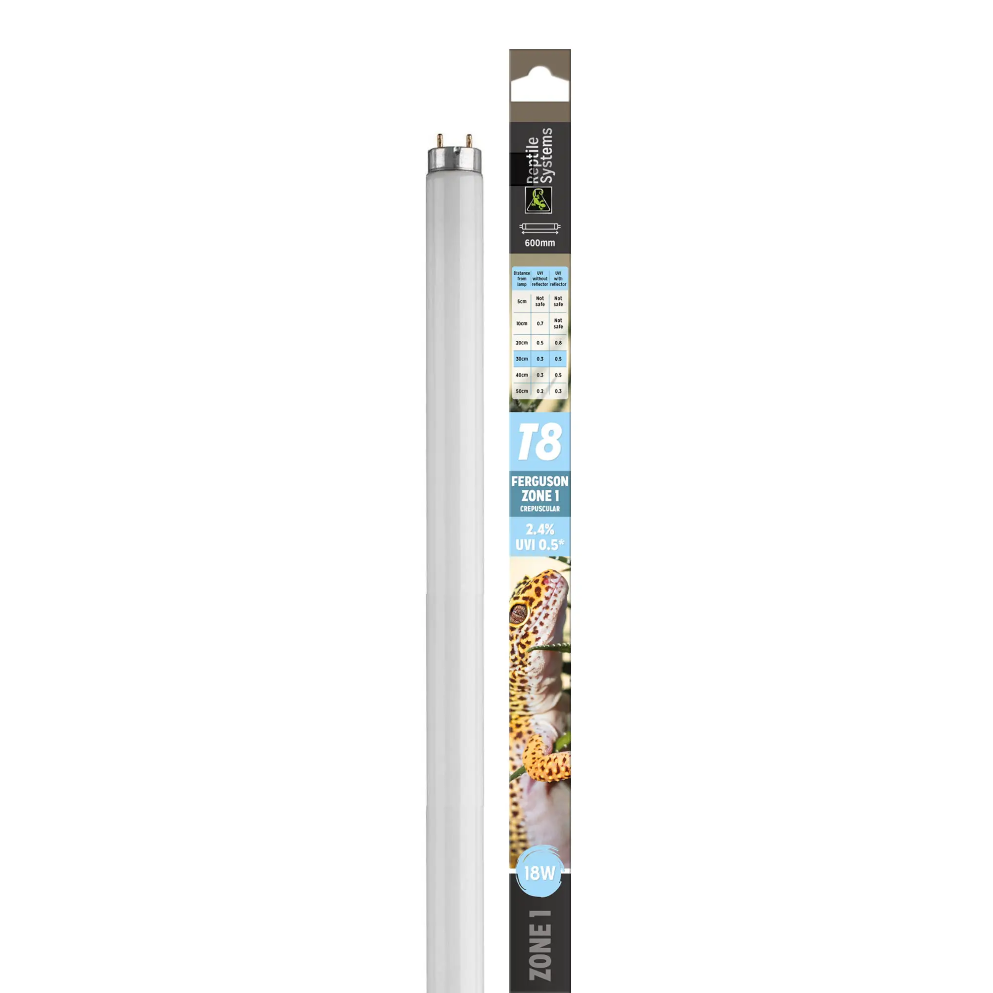 Reptile Systems T8 UVB Lamp Ferguson Zone 1 - 2.4% - Image 2