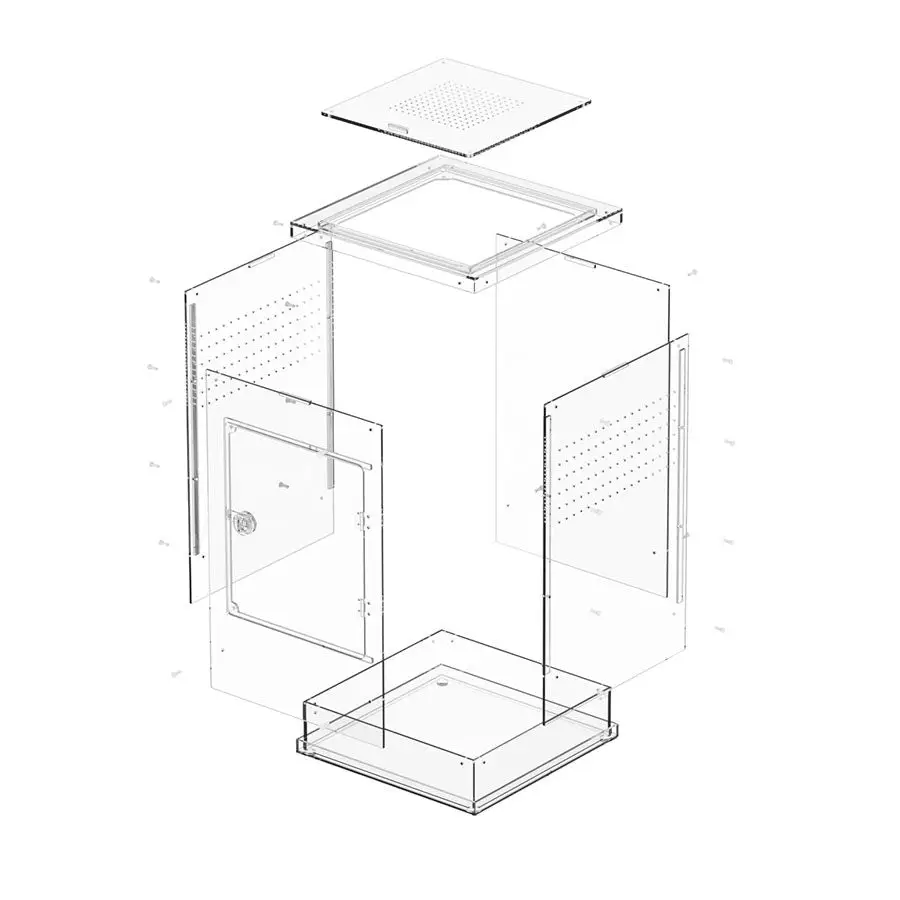 ReptiZoo Acrylic Enclosure Flatpack - Image 2