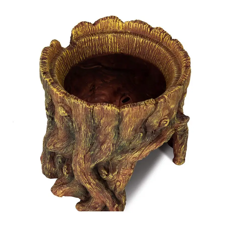 ReptiZoo Humid Tree Stump Hideout and Dish - Image 3