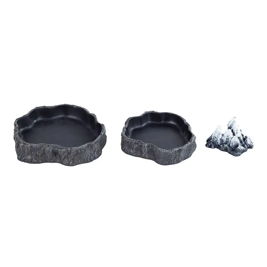 ReptiZoo Mountain Food and Water Dish Set - Image 2