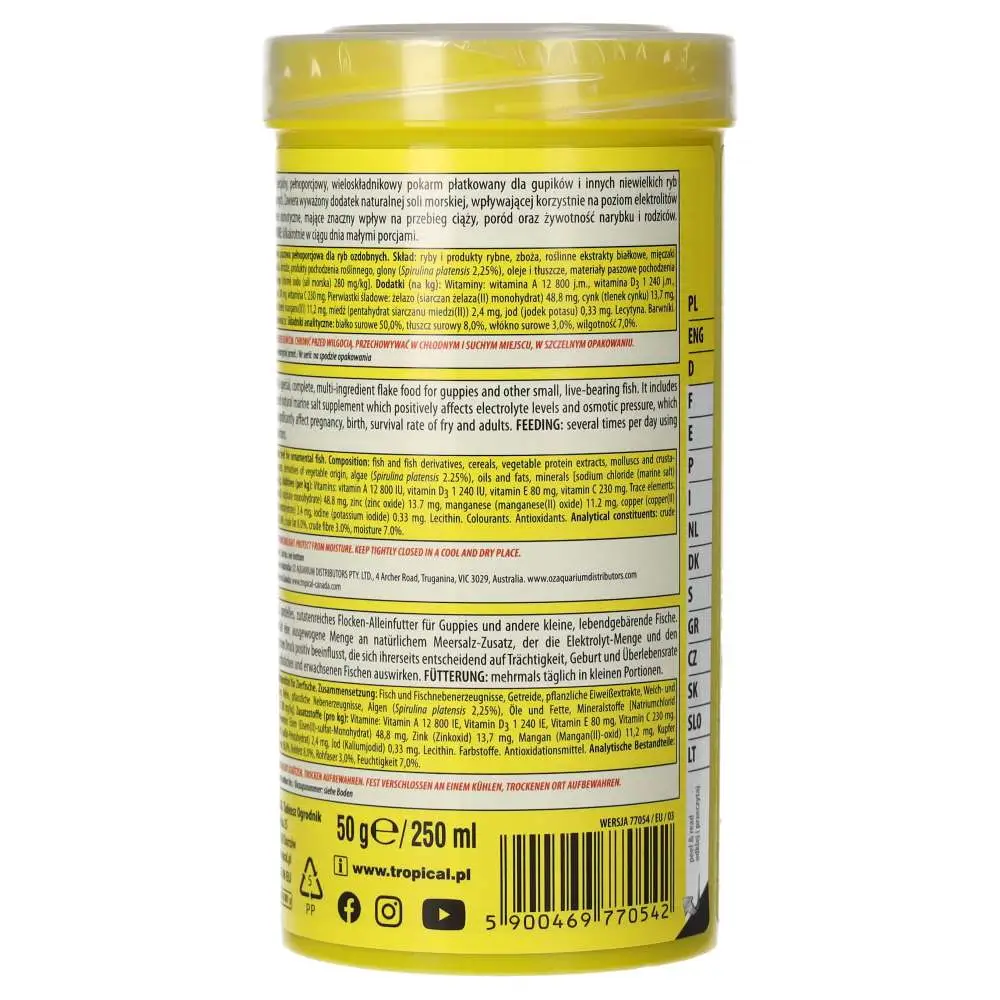 Tropical Guppy Fish Flakes - Image 2